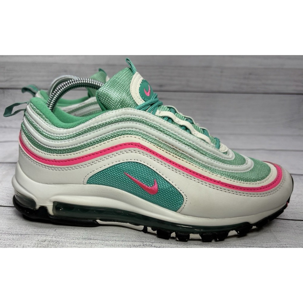 Nike Air Max 97 South Beach White Green Pink 921522-101 Women Sz 8.5 - Picture 2 of 8